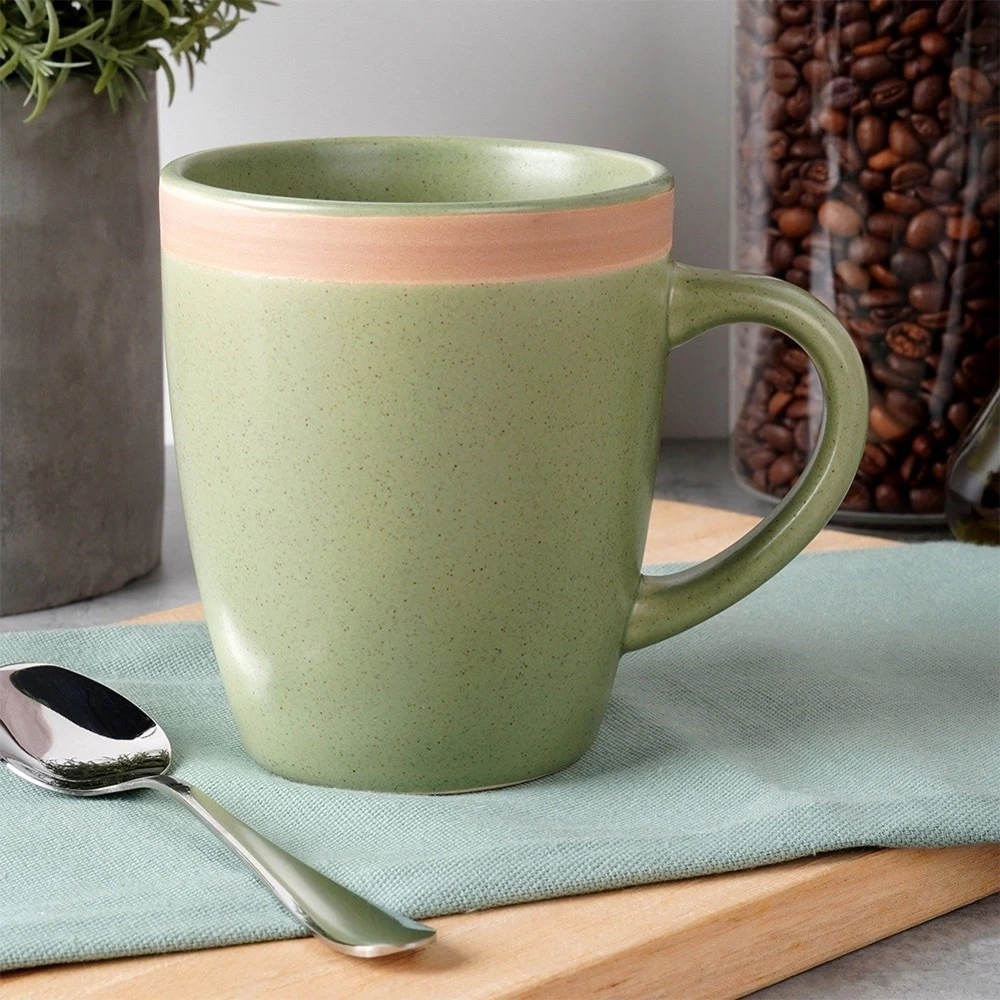 Kubek ceramiczny zielony ARTHENA GREEN 380 ml