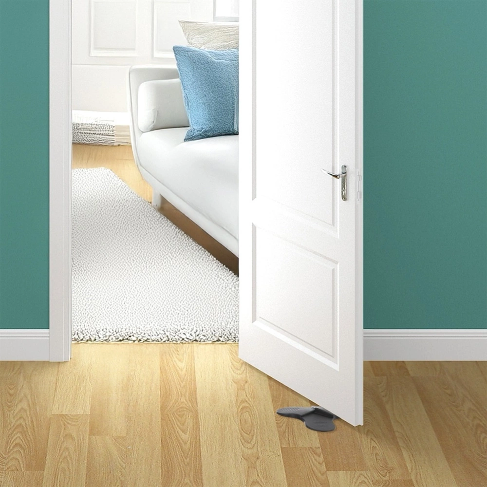 Stoper do drzwi szary 12x12x1,8 cm