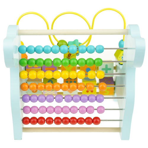 Drewniane liczydło edukacyjne Piesek nauka liczb dla dzieci