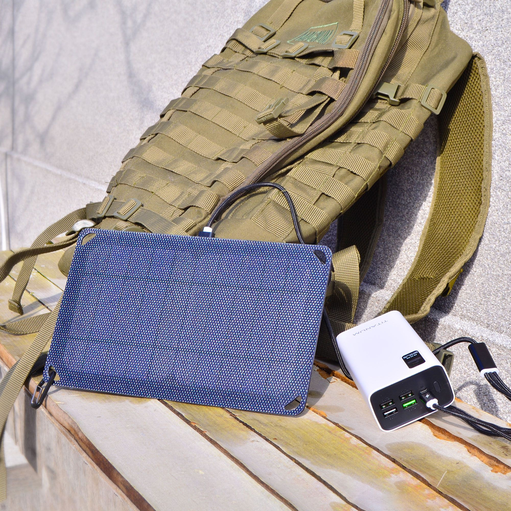 Ładowarka solarna przenośna VIDEX 5W lekka IP68 + kabel USB Type-C 1 m