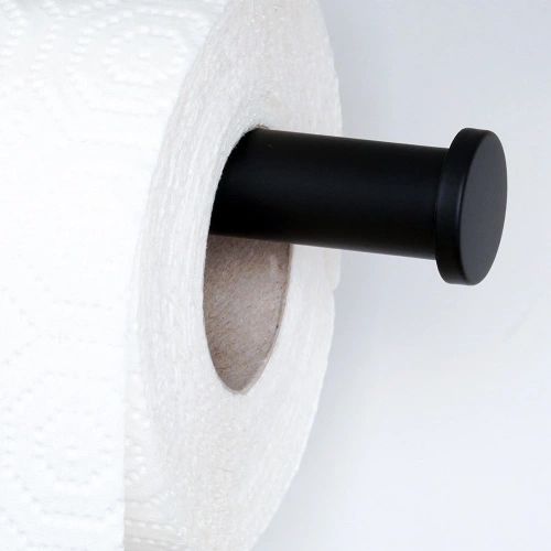 Wieszak na ręcznik papierowy stalowy czarny