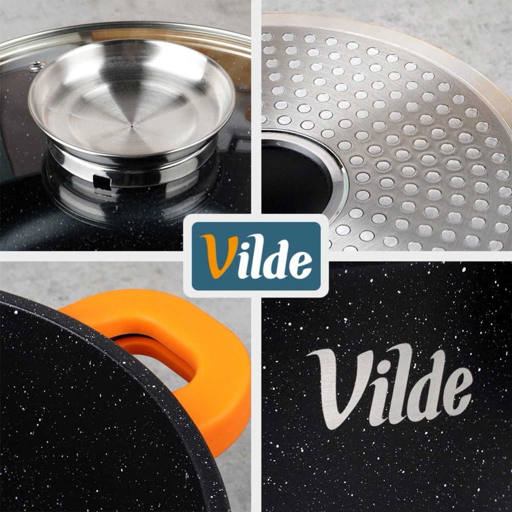 Garnek granitowy ze szklaną pokrywką TERRUNA AROMA 16 cm, 1,2 l