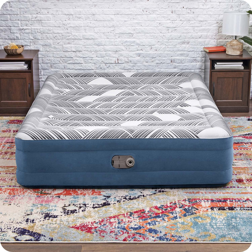 Bestway 2os wygodny materaca Queen 203x152x36cm wbudowana pompka  6712Y