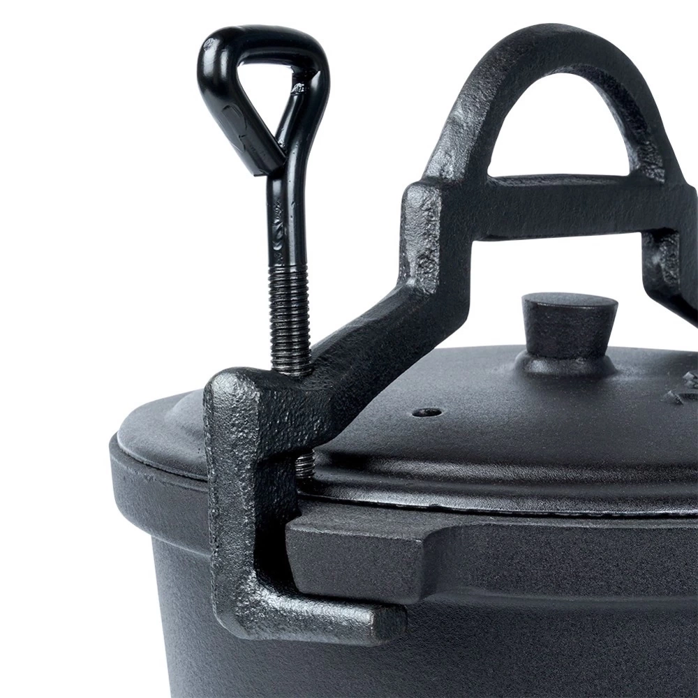 Kociołek żeliwny na nóżkach z pokrywką CAST LINE 8 l