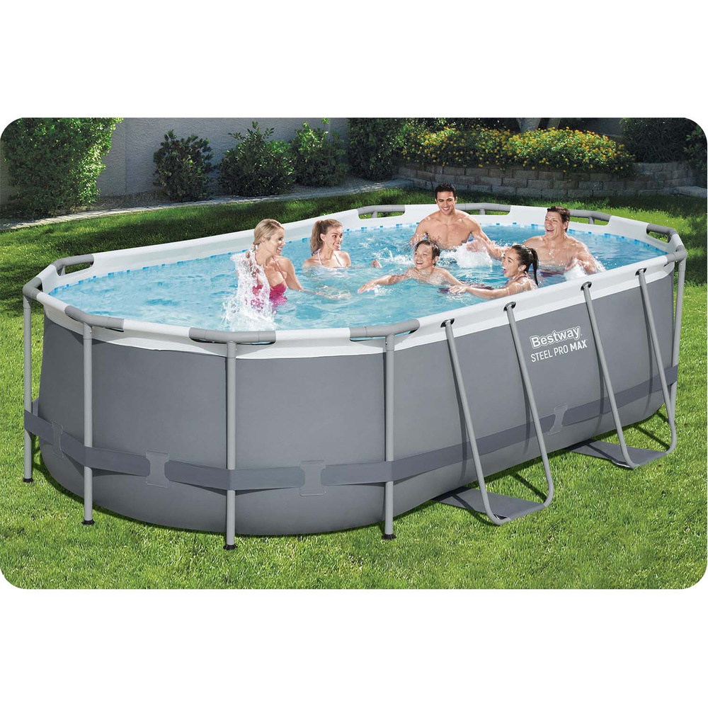 Basen ogrodowy stelażowy 427 x 250 x 100 cm 18w1 Bestway 56620