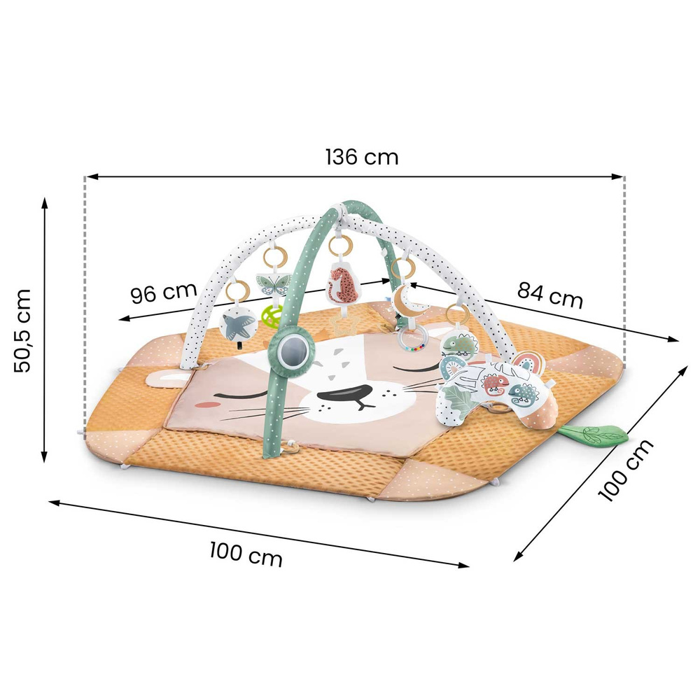 Mata edukacyjna interaktywna Lew 