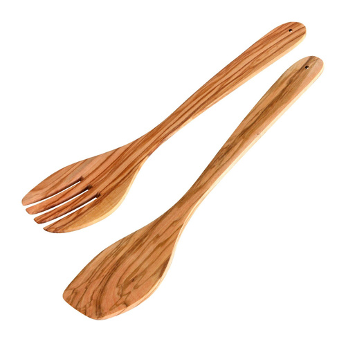 Zestaw sztućców do sałatek Eco, 30 cm, oliwka FACKELMANN