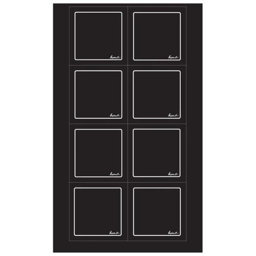 Etykiety samoprzylepne na słoiki czarne 24 szt.