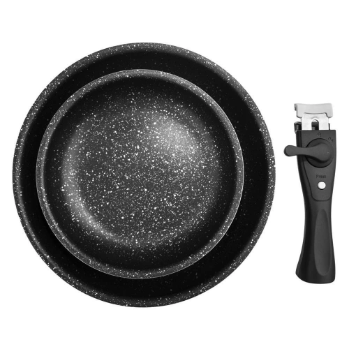 Patelnia granitowa GRANDE 20 / 26 cm 3 el.