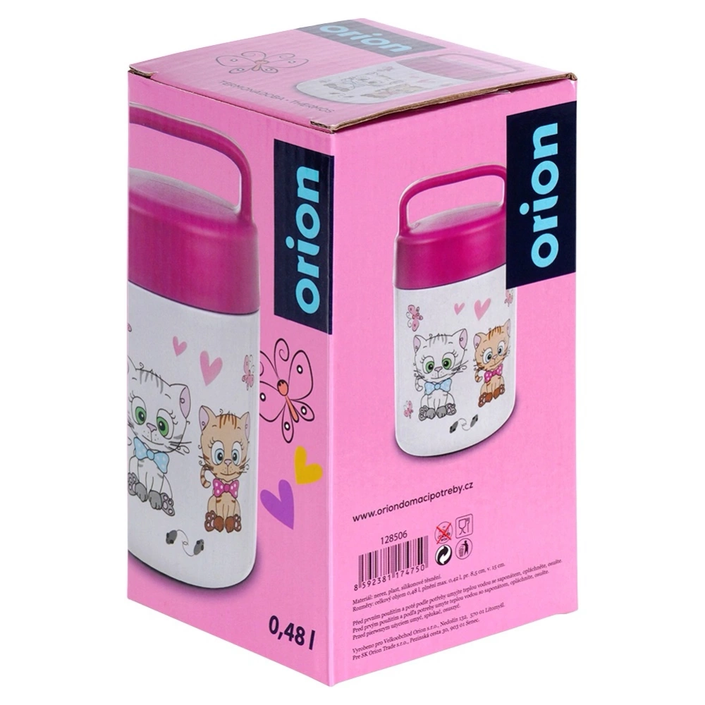 Termos obiadowy stalowy KOTEK 450 ml