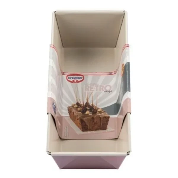 Keksówka ceramiczna różowa 25x11,5 cm RETRO Dr. Oetker