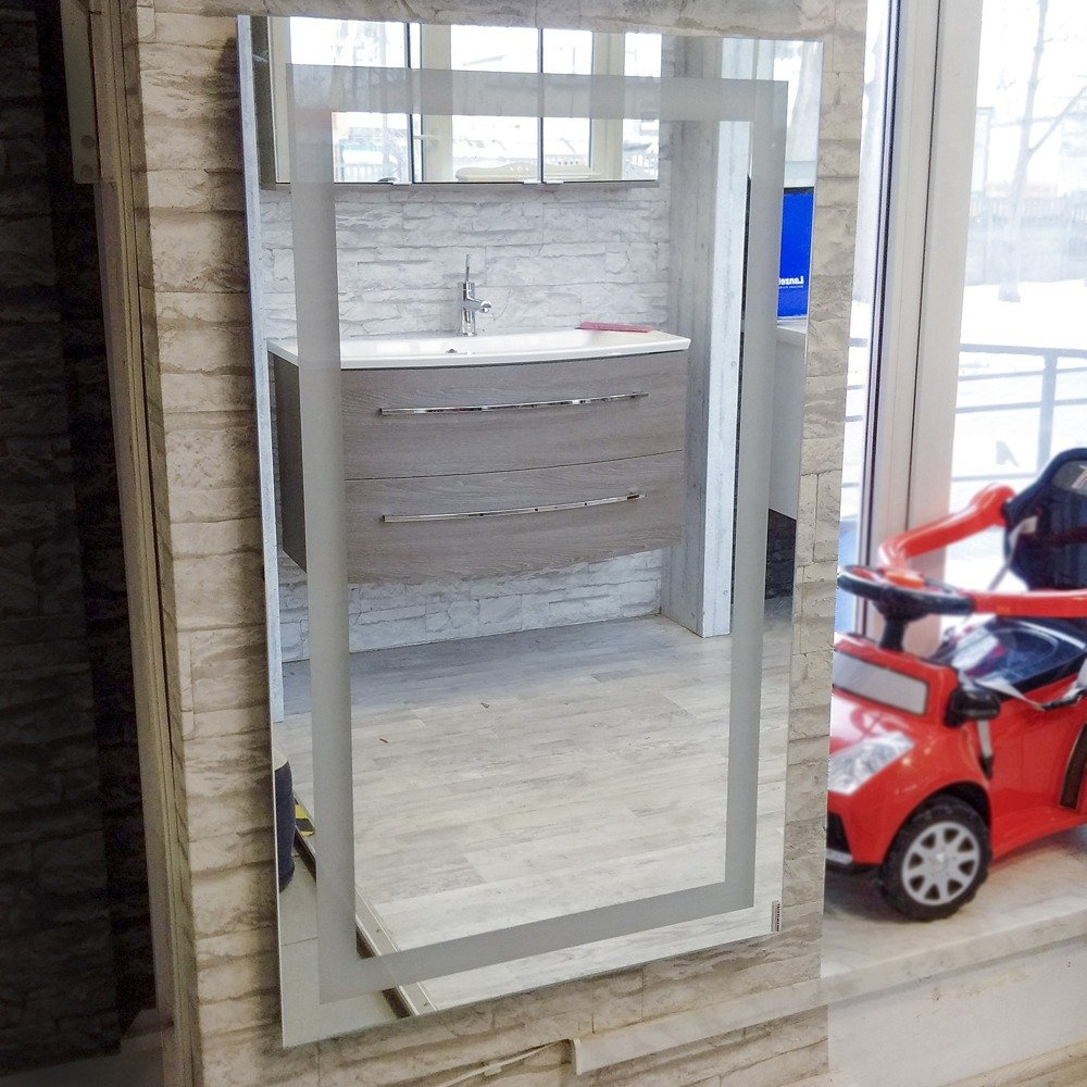 Lustro łazienkowe 100 x 60 cm oświetlenie LED FACKELMANN 521646 Ekspozycja