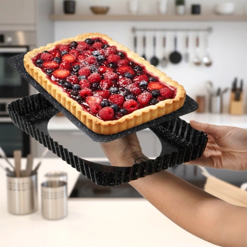 Forma do pieczenia granitowa z wyjmowanym dnem 31,5x21,5x3 cm