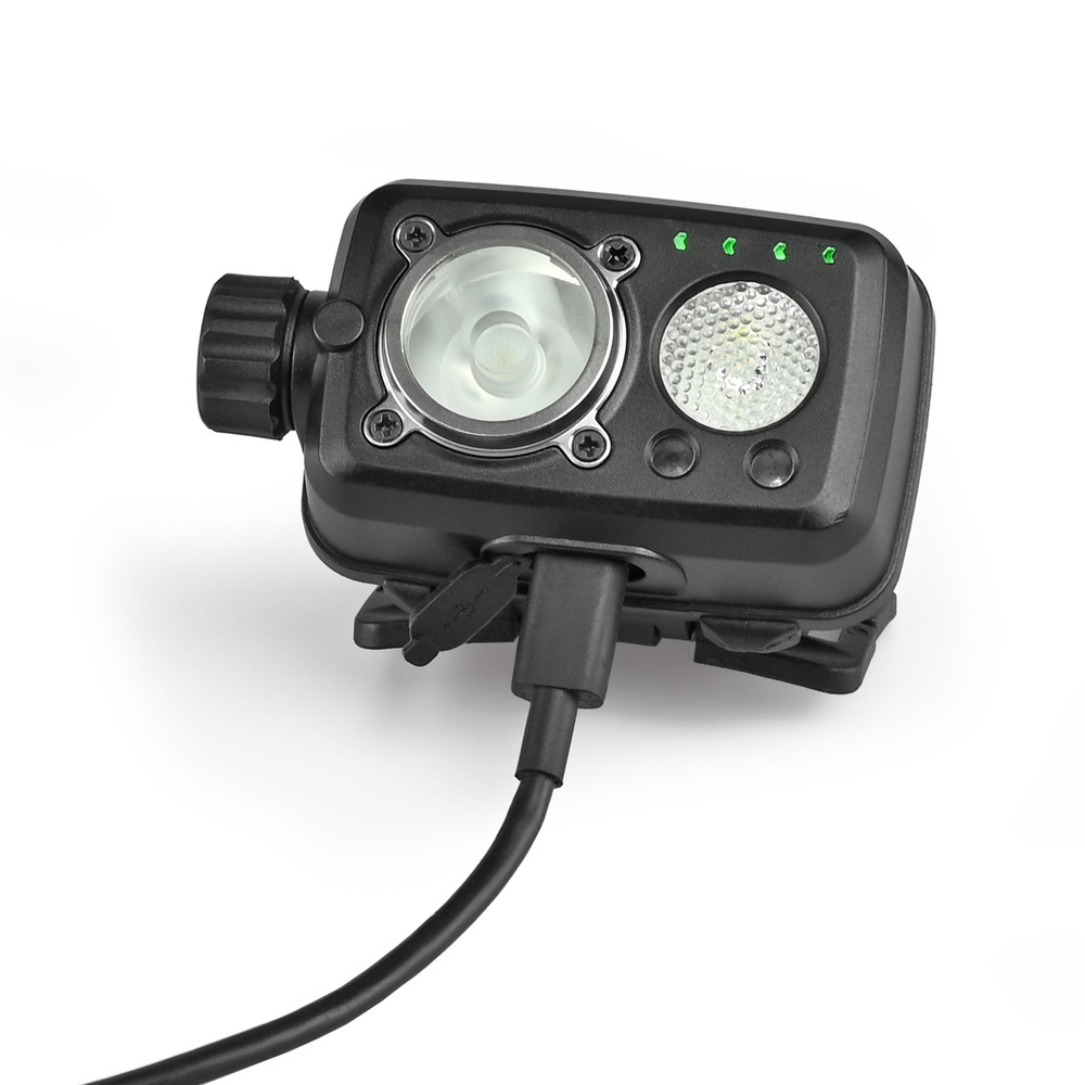 Latarka czołowa Videx LED 600lm IP55 sterowanie gestem 7 trybów zasięg 185m