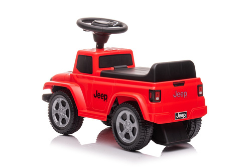 Jeździk odpychacz pchacz z dźwiękiem Jeep auto dla dziecka czerwony