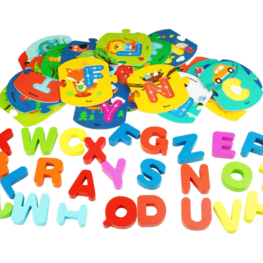 Drewniana układanka Alfabet puzzle