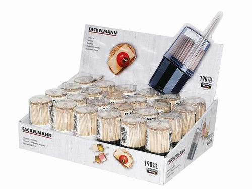 Wykałaczki drewniane patyczki do koreczków  6,5 cm FACKELMANN 57651