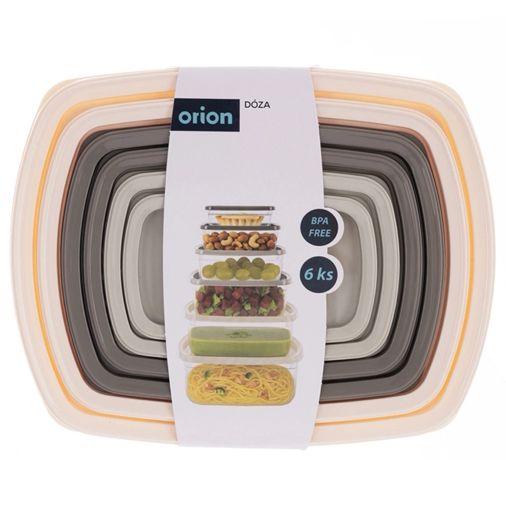Pojemniki na żywność z pokrywką 6 szt.