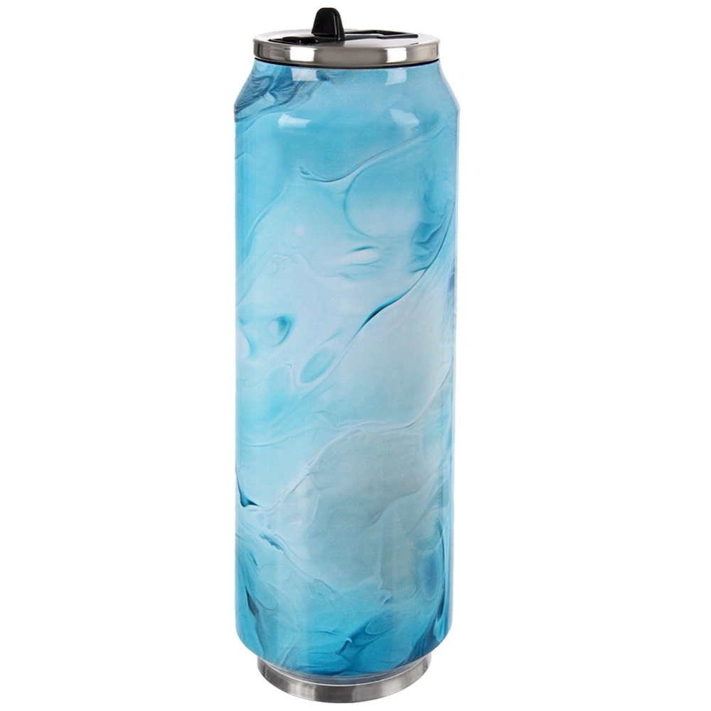 Kubek termiczny puszka niebieska 700 ml