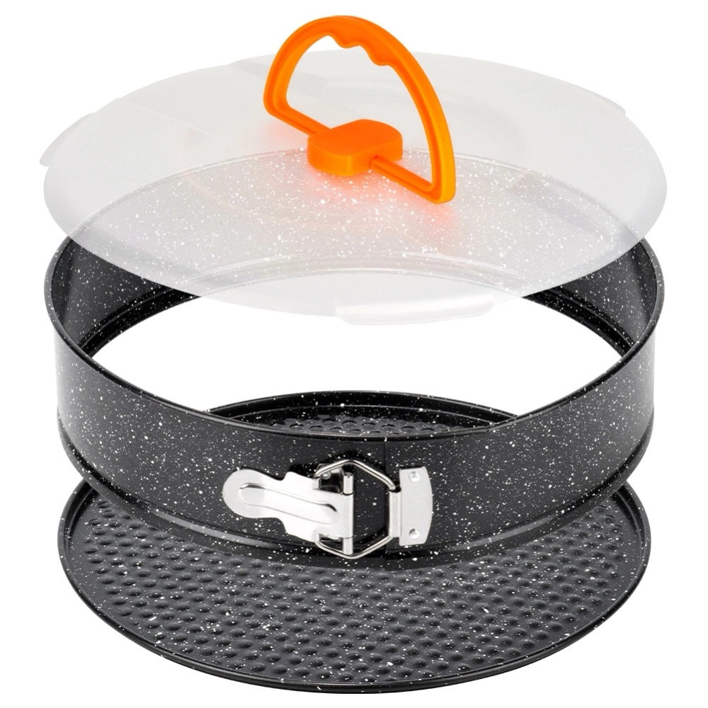 Tortownica rozpinana granitowa z pokrywką 28 cm