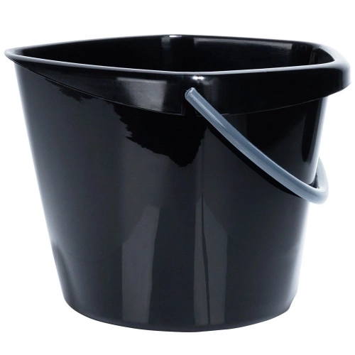 Wiadro plastikowe czarne 5 l