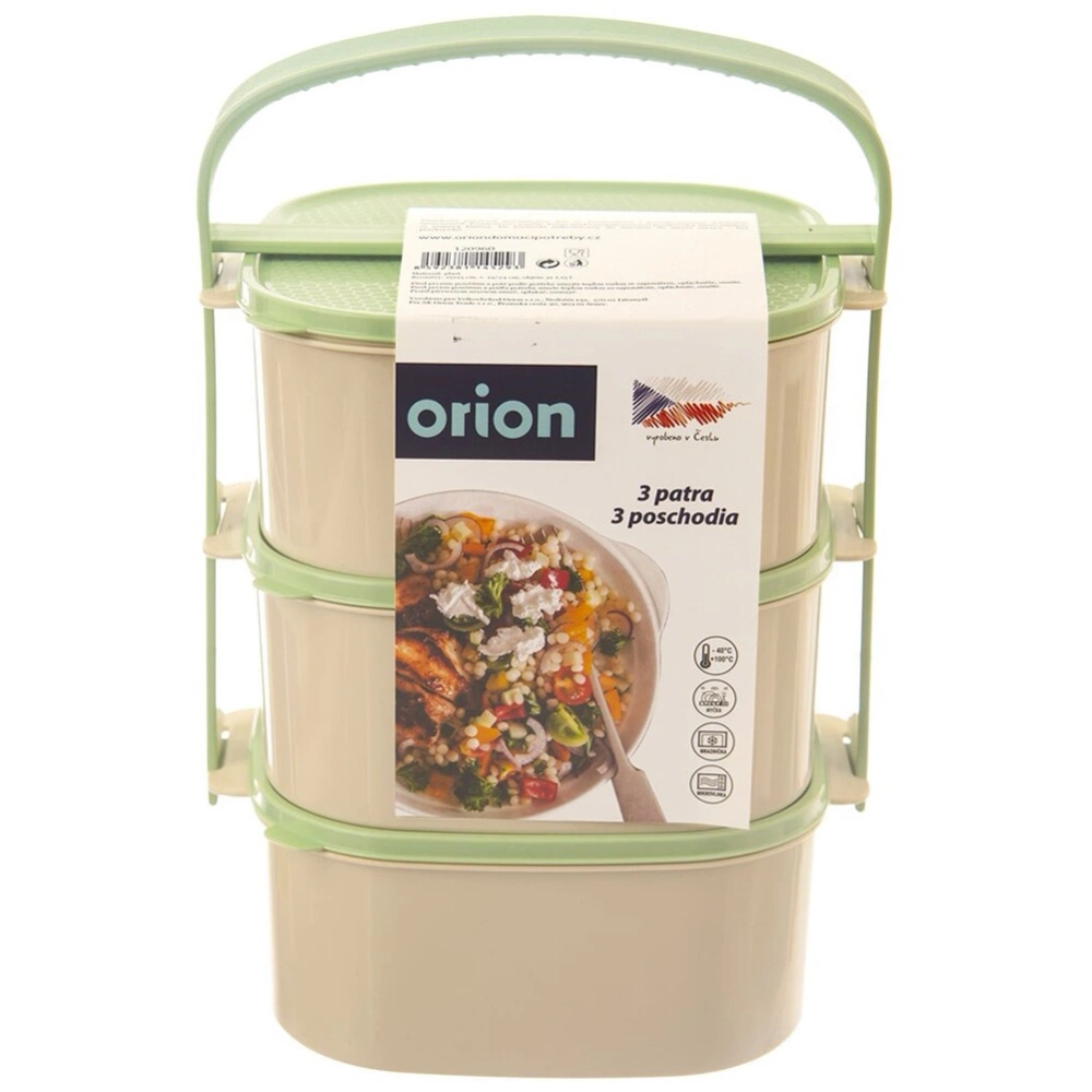 Menażka obiadowa plastikowa 3-poziomowa 3x1,15 l