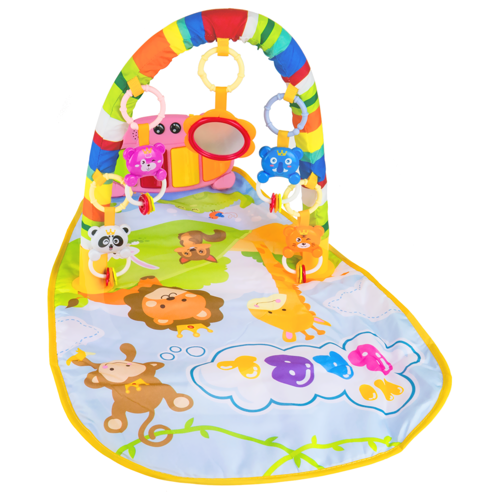 Interaktywna mata edukacyjna z zabawkami + pianino