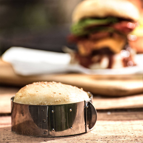 Obręcz regulowane pierścienie deserowe do serwowania ciast deserów bułekFACKELMANN 21601