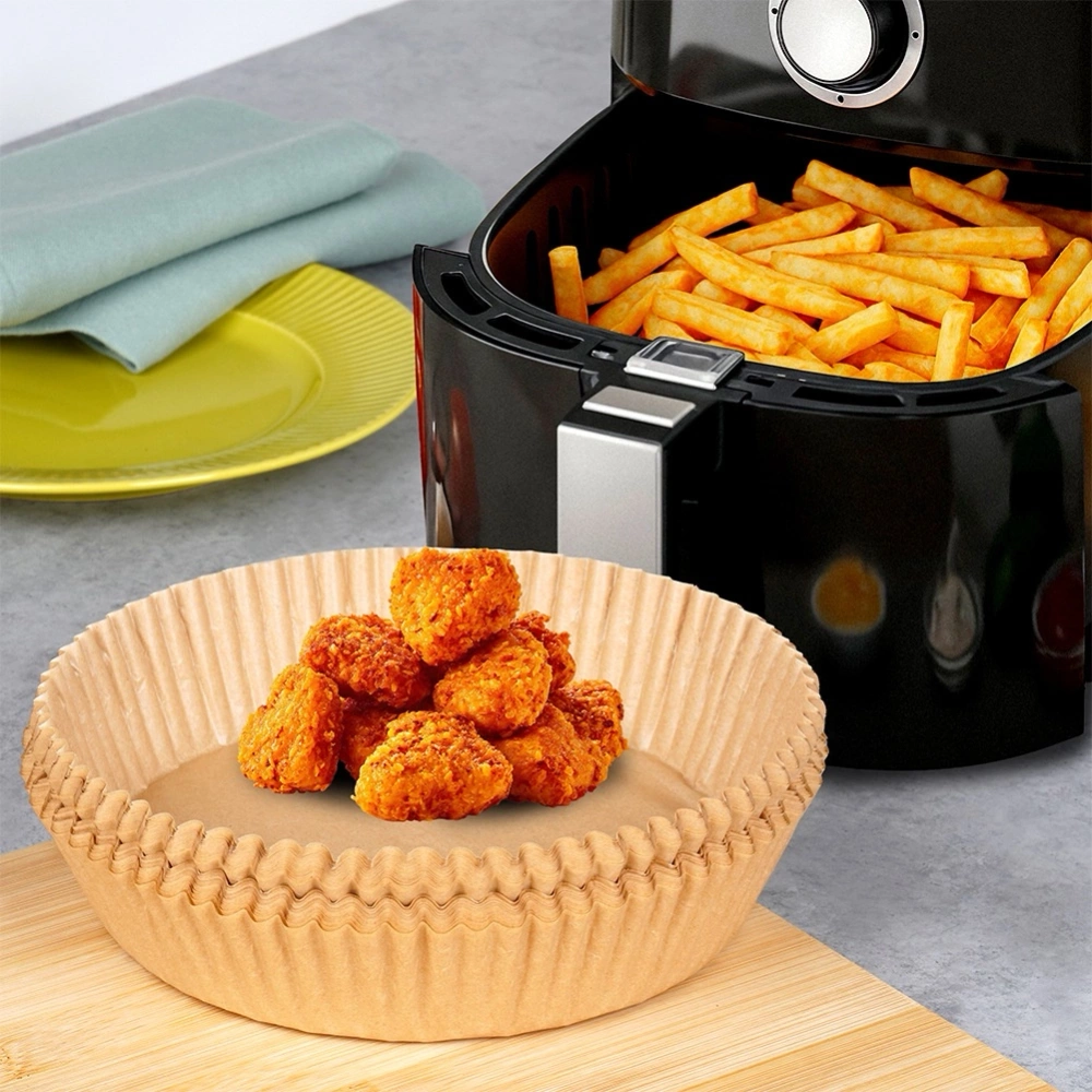 Wkład do frytkownicy beztłuszczowej Air Fryer papierowy okrągły 19 cm 100 szt.