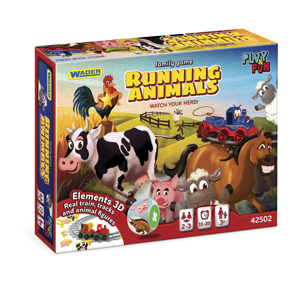 Play&Fun Uciekające Zwierzaki gra rodzinna 42502 Wader