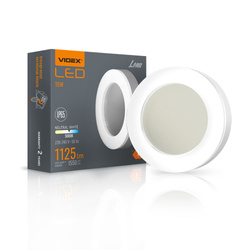 KINKIET PLAFON ZEWNĘTRZNY LED Okrągła Biały Nowoczesny Design 15W IP65