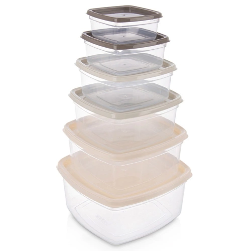 Pojemniki na żywność z pokrywką 6 szt.