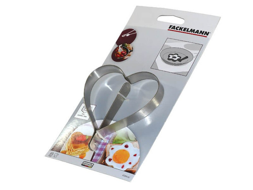 Foremka forma do jajek sadzonych i naleśników Serce Fackelmann 47204