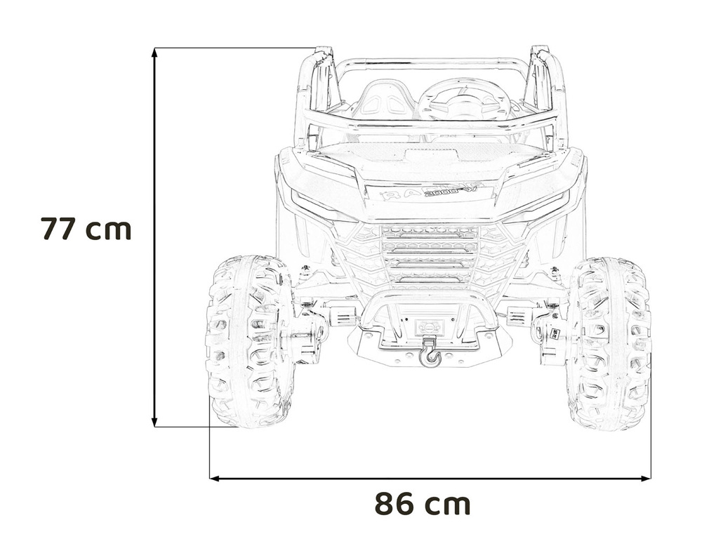 Pojazd RACING Road 2000 Czarny