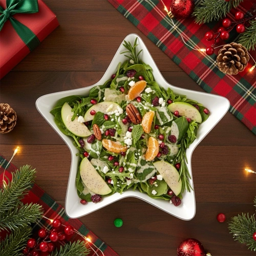 Półmisek porcelanowy gwiazda 30x30x5 cm