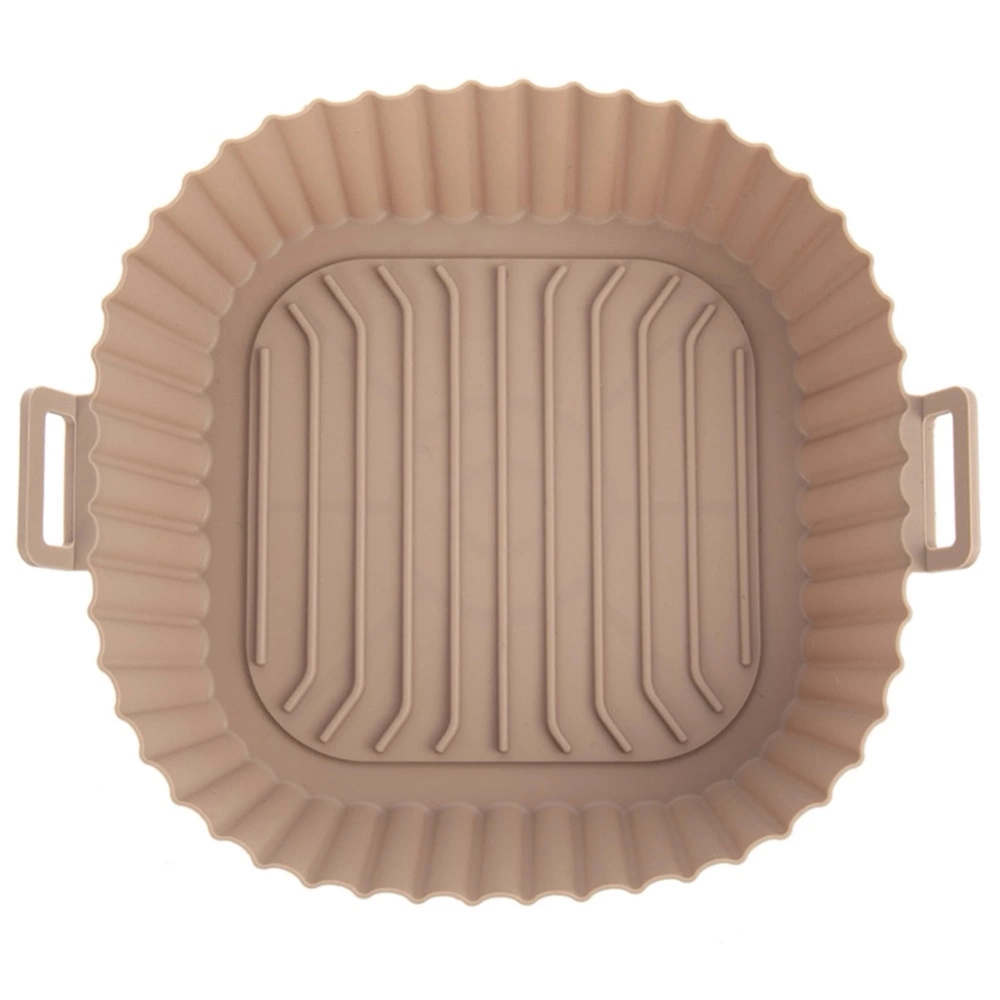 Wkład do frytkownicy Air Fryer beztłuszczowej silikonowy beżowy 22 cm