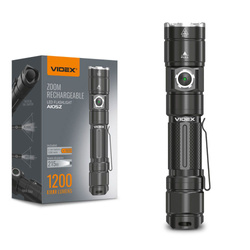 Latarka Videx LED 1200lm IP44 neutralna biel 5000k 8 trybów zasięg 215m