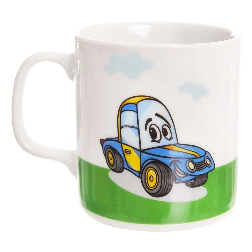 Zestaw śniadaniowy dziecięcy porcelanowy AUTO 3 el.
