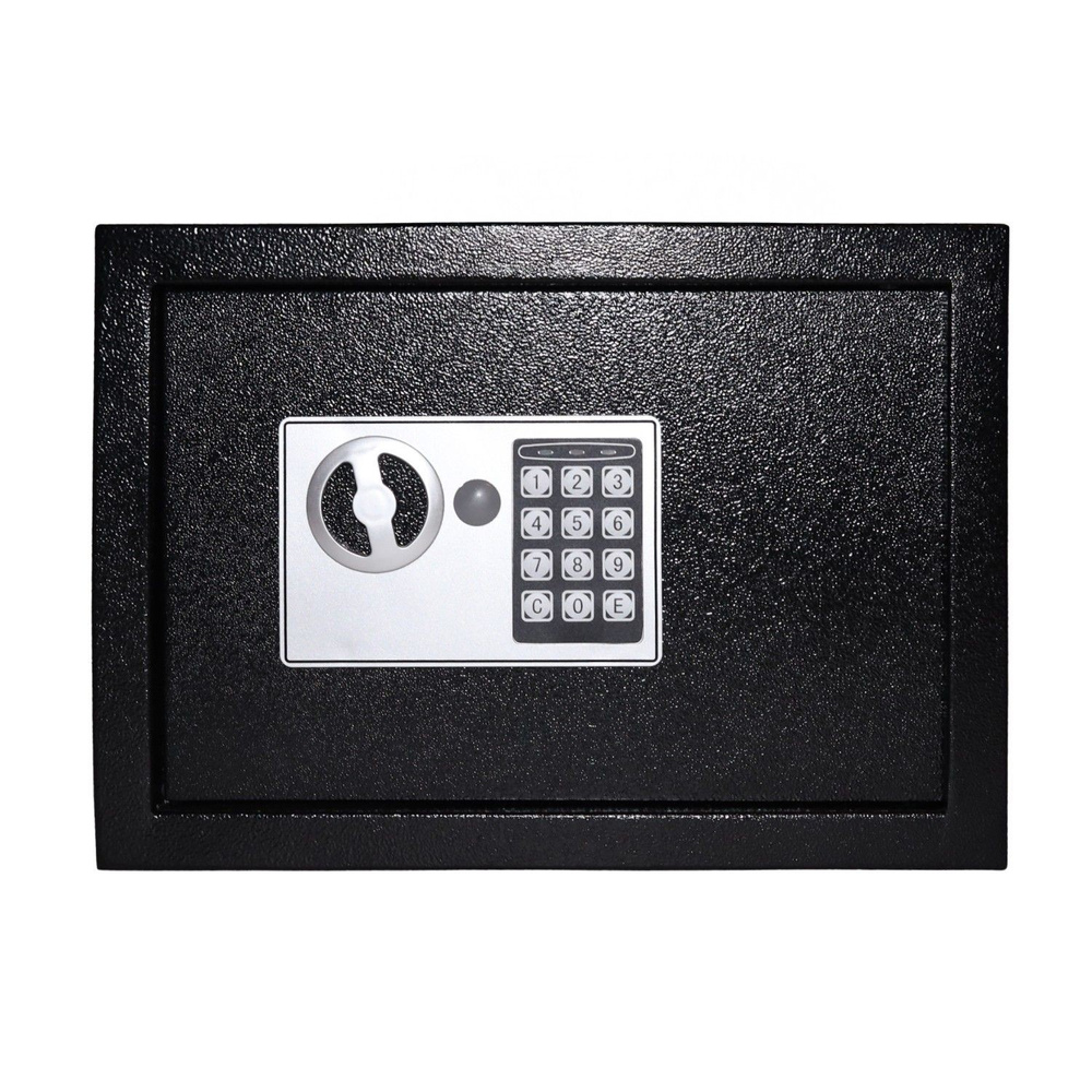 Sejf domowy biurowy zamek elektroniczny szyfrowy kluczyk kod XXL 35x25x25 cm