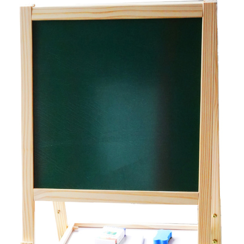 Drewniana Tablica Magnetyczna Kredowa + Puzzle Magnetyczne Zestaw 