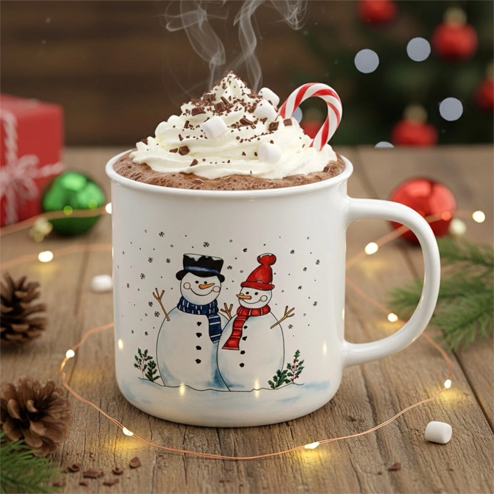 Kubek ceramiczny bałwan 470 ml