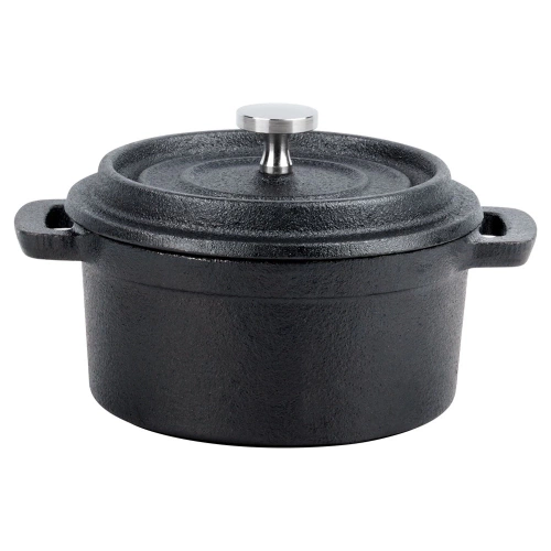 Garnek do serwowania z pokrywką żeliwny CAST LINE 10 cm, 250 ml