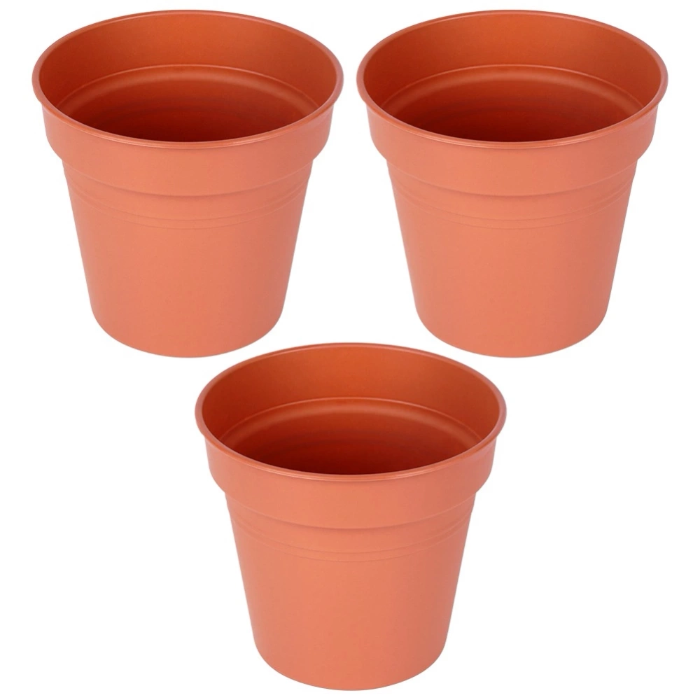 Doniczka ogrodowa plastikowa okrągła 17 cm 3 szt.