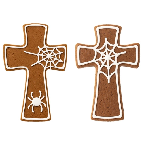 Wykrawacz do ciastek stalowy krzyż 6,4 cm