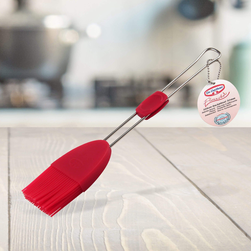 Silikonowy pędzel do smarowania, marynowania i rozprowadzania składników pieczenia 50mm Dr. Oetker