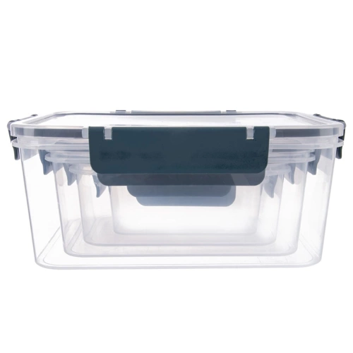 Pojemniki na żywność z pokrywką i uszczelką 4 szt.