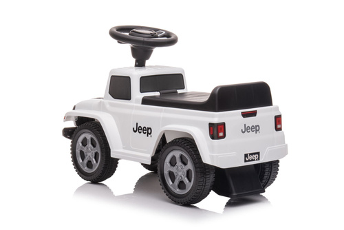 Jeździk odpychacz pchacz z dźwiękiem Jeep auto dla dziecka biały