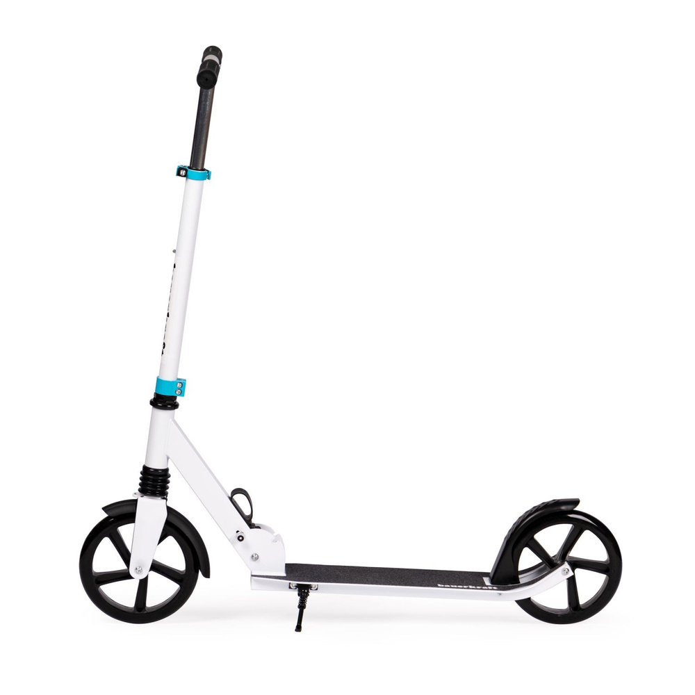 Duża składana hulajnoga 95-105 cm biało-niebieska