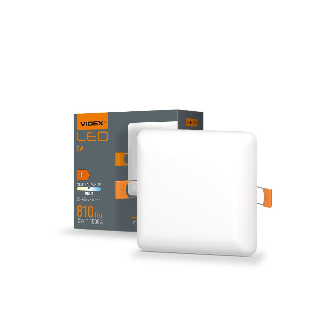 Oprawa oświetleniowa LED bezramkowa VIDEX-DOWNLIGHT-LED-DLFS-9W-NW