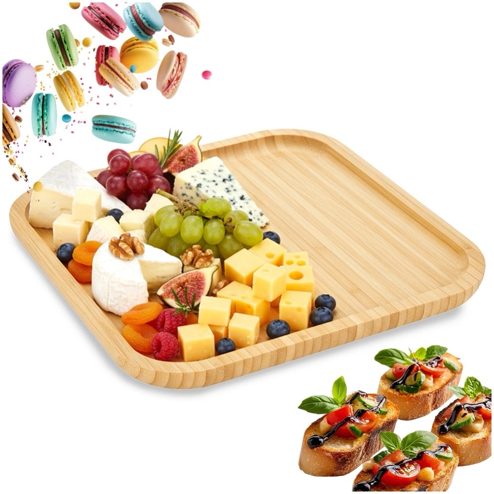 Taca do serwowania drewniana 25x25 cm